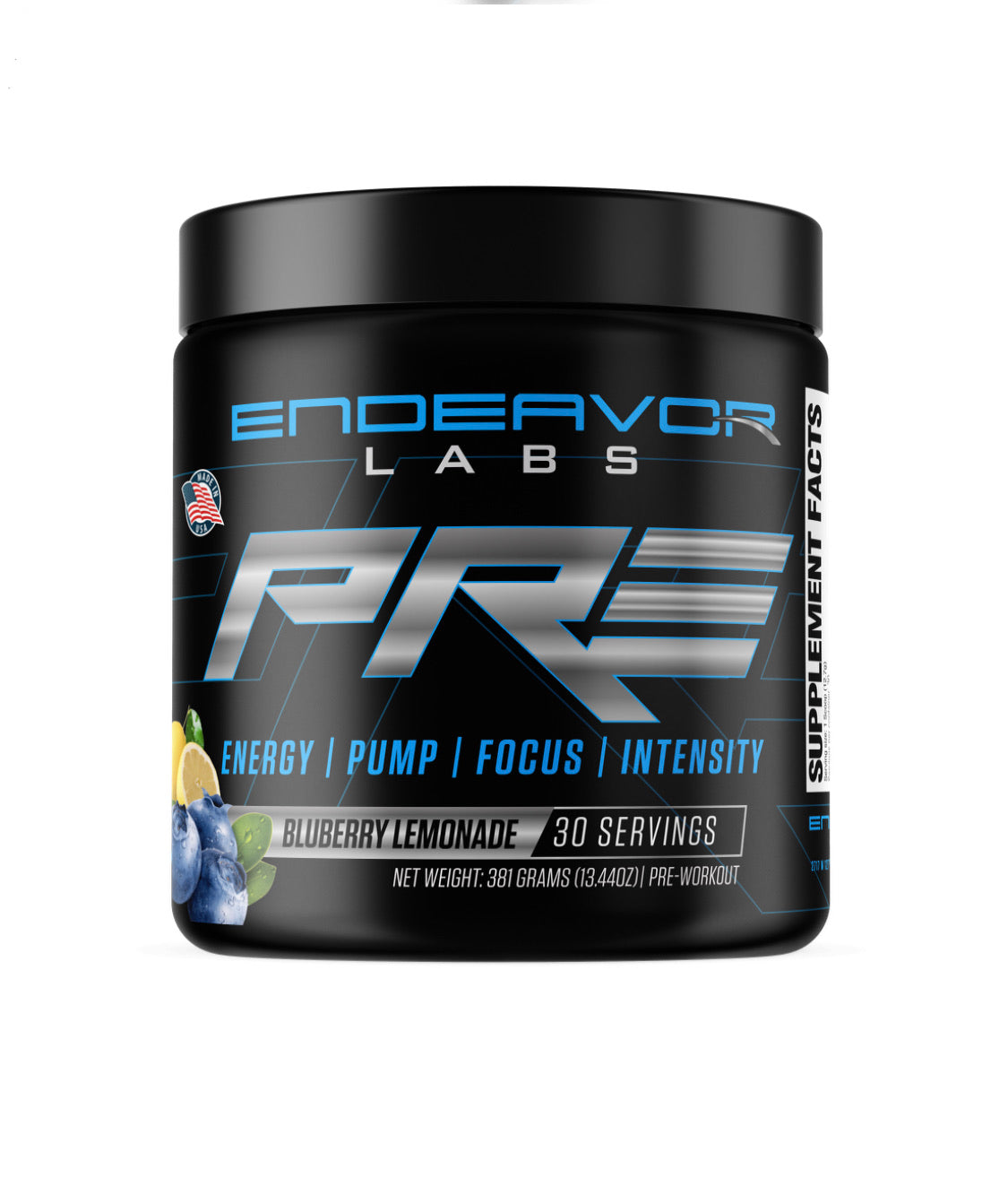 PRE - Blueberry Lemonade: An Energy Pre-Workout Powder
